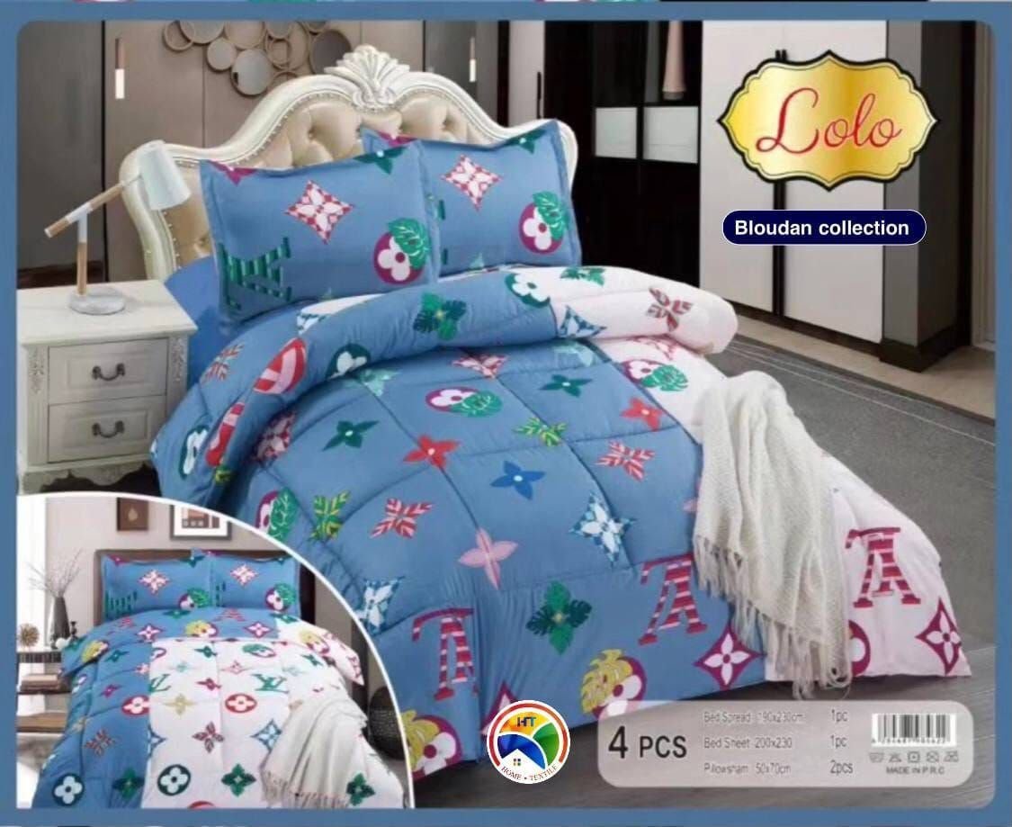 لحاف نفرين قطني 4قطع LOLO